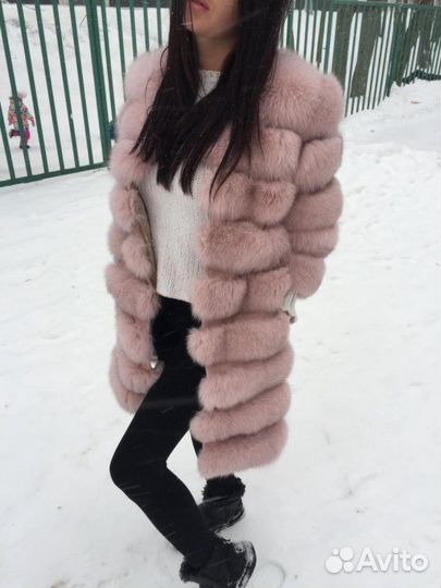 Шуба из песца