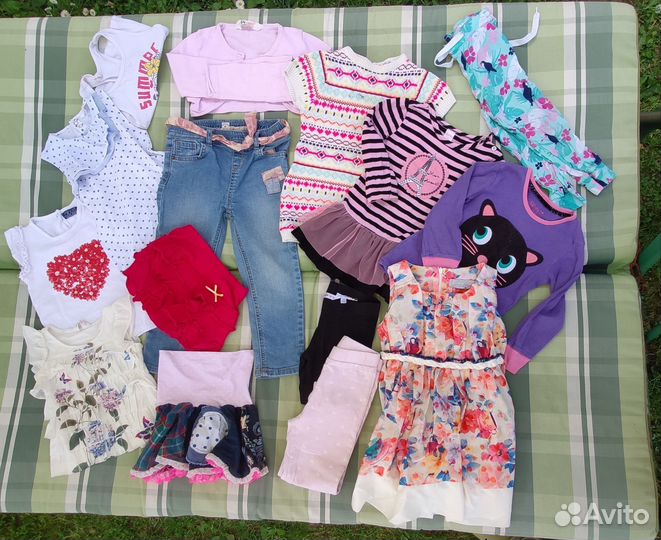 Вещи пакетом на девочку 92 98 HM next