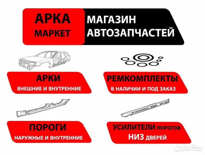 Пороги и Арки ремонтные renault Megane (Рено Меган