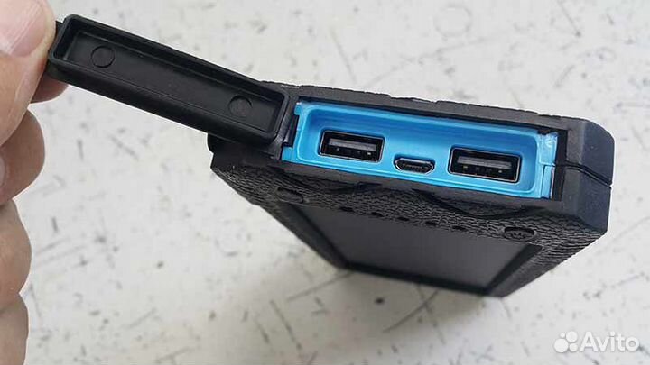 Power Bank (солнеч.панель,прикуриватель) 10000 mAh