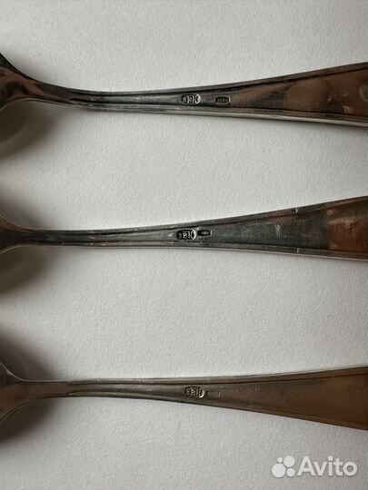 Ложки чайные Анютины глазки серебро 875