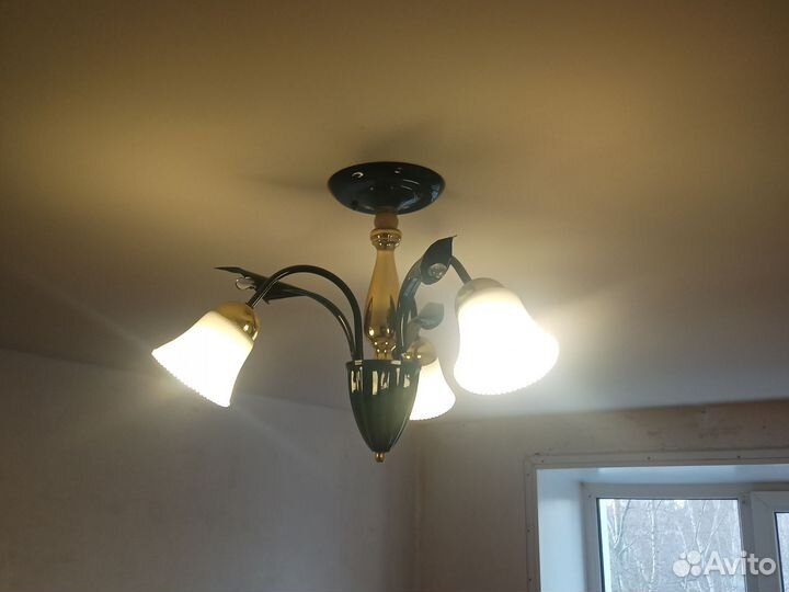 Люстра потолочная подвесная бу