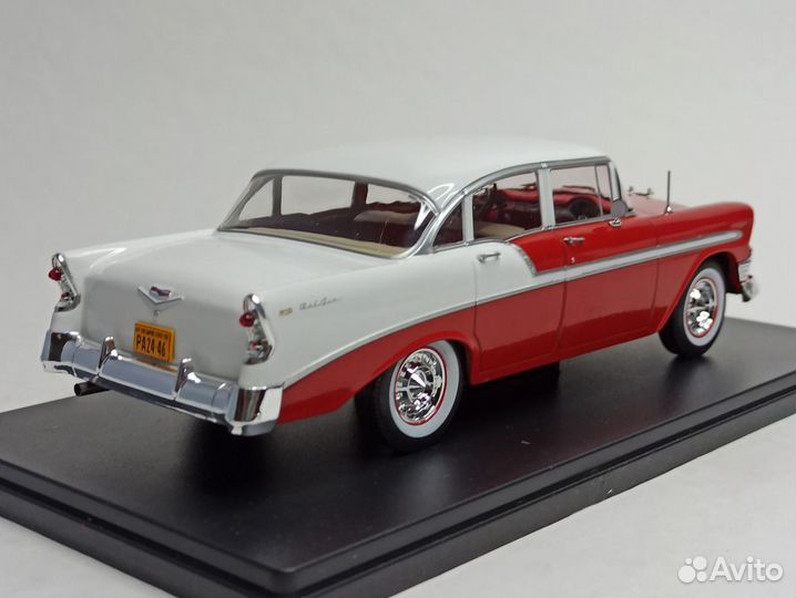 Chevrolet Bel Air 4-door Sedan-1956 White Box 1:24