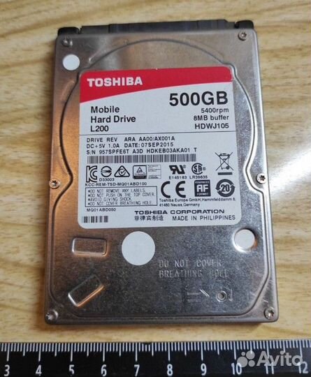 Toshiba L200, hdwj105, 500 Gb. (проблемный)