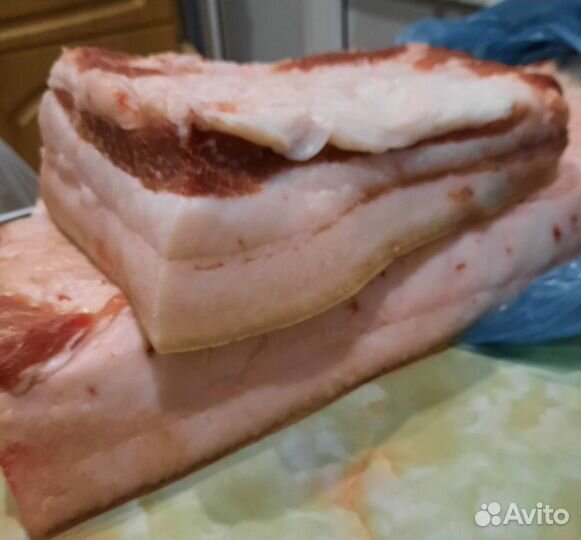 Сало свежее домашнее