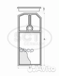 Фильтр воздушный SB2281 SCT