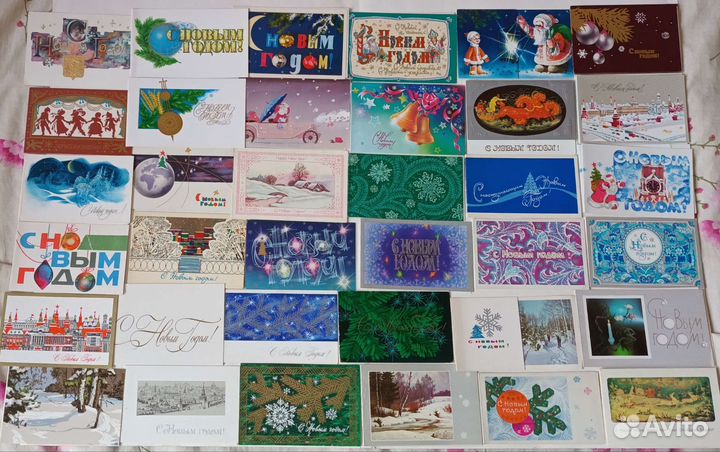Открытки советские СССР новый год 3