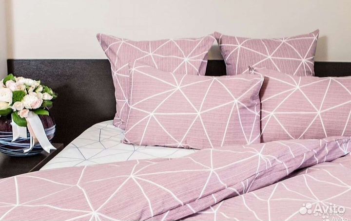 Постельное белье хлопок 100 (поплин) 2сп с евро пр