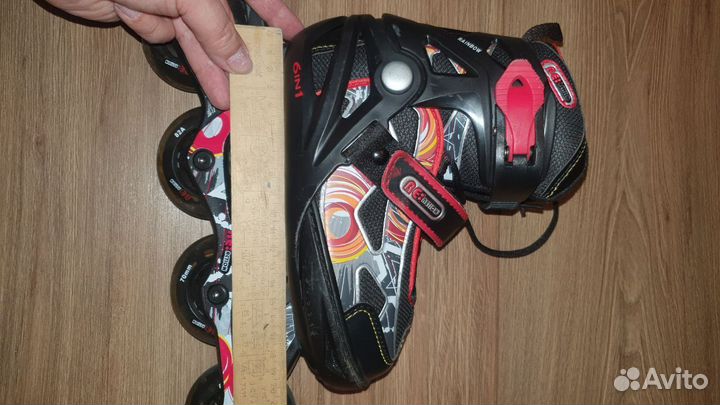 Роликовые коньки детские раздвижные 18-21 см