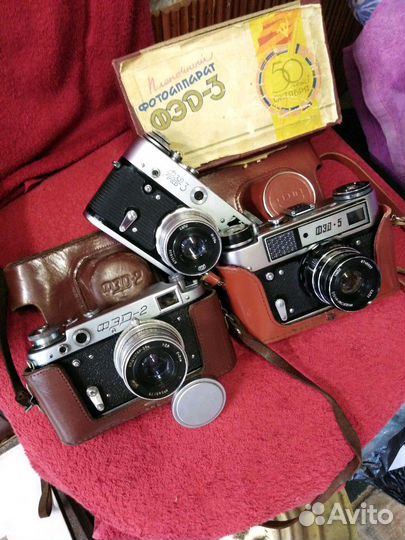 Фотоопараты. Зенит, фед. 2,3,5. Паларойд