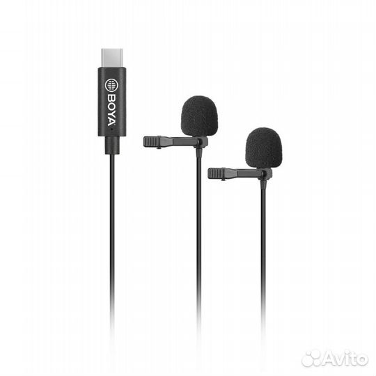 Двойной петличный микрофон Boya BY-M3D USB Type-C
