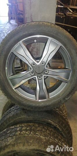 Зимние колеса с дисками mersedes r17