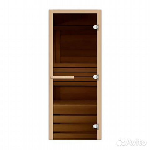 Дверь Для Бани 1.9х0.8 Бронза