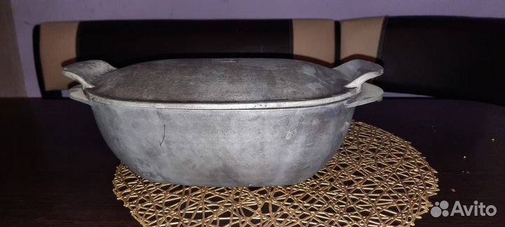 Алюминиевая утятница СССР на 4 литра