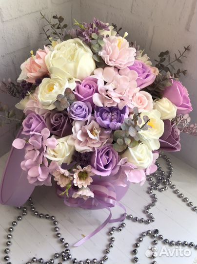 Букеты из мыльных цветов