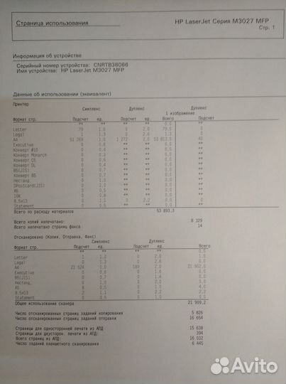 Мфу лазерный HP M3027