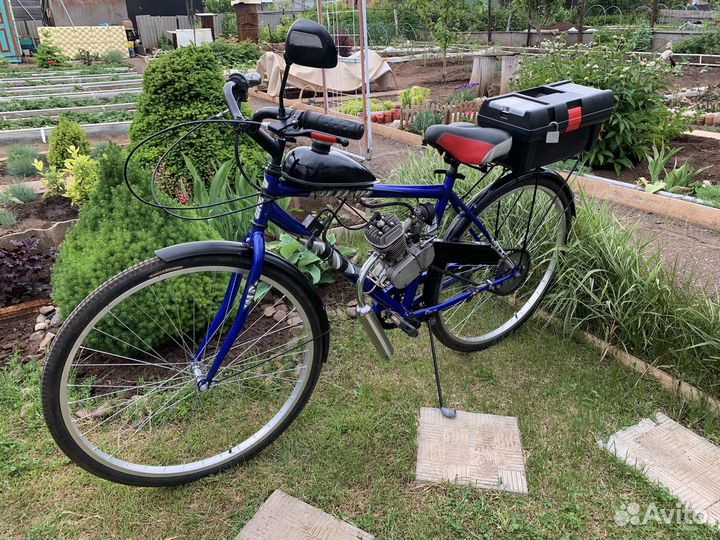 Велосипед с бензиновым мотором