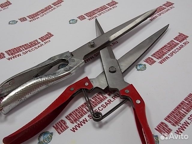 Ножницы для стрижки баранов на пружине