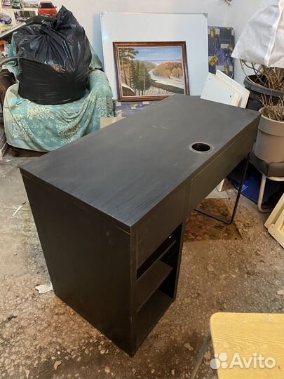 Письменный стол IKEA микке черный