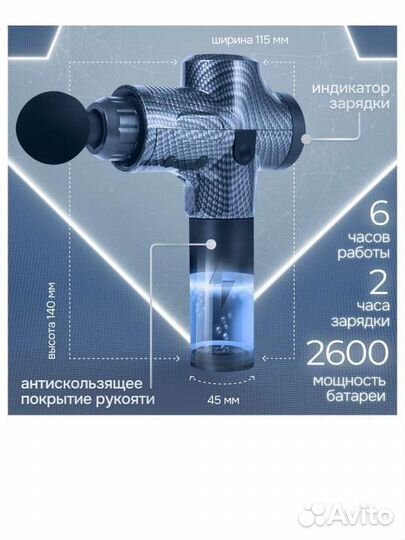 Перкусионный массажер для всего тела
