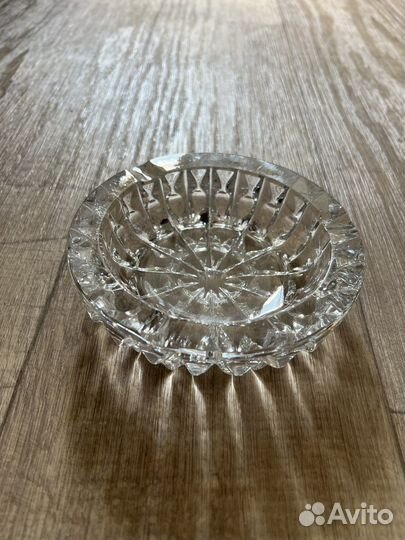 Хрустальная пепельница СССР + 1 бесплатно