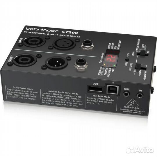 Тестер для кабелей Behringer CT200