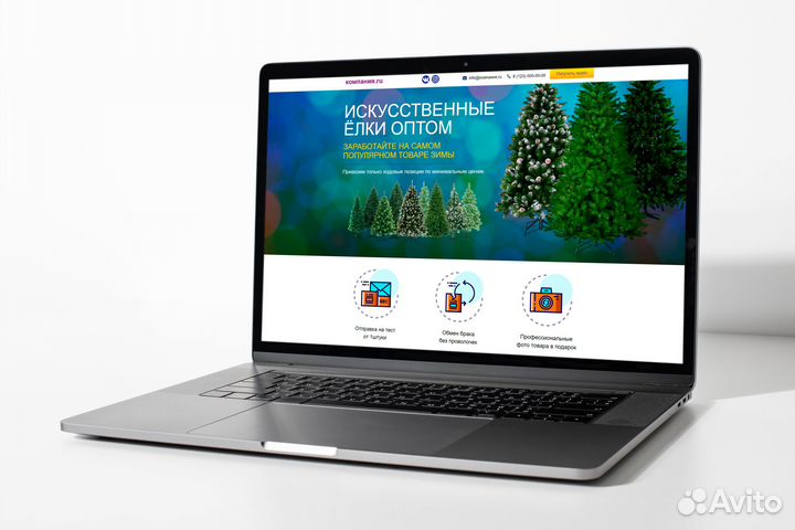 Готовый сайт по продаже елок / Настройка рекламы