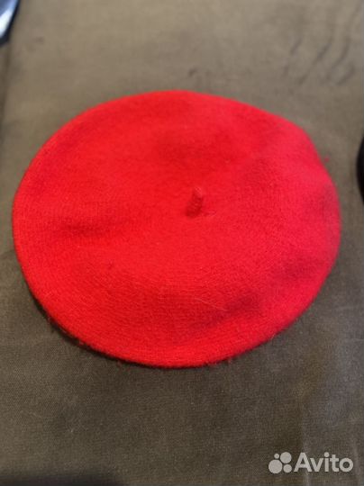 Берет женский шерсть Zara красный