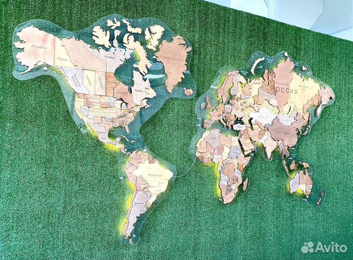 Декоративная карта мира