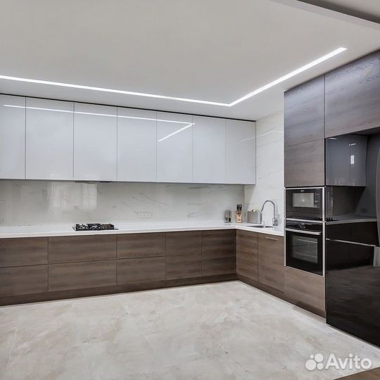 Кухня без ручек (цена за весь гарнитур) ксп:14577