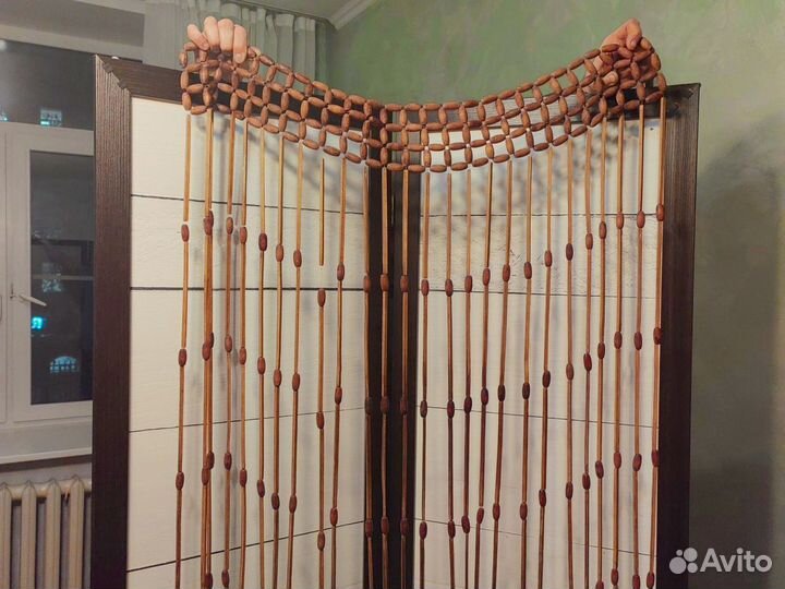 Штора деревянная бамбуковая занавеска