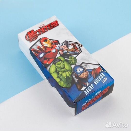 Набор детских носков Superhero Мстители 5 пар 18-2