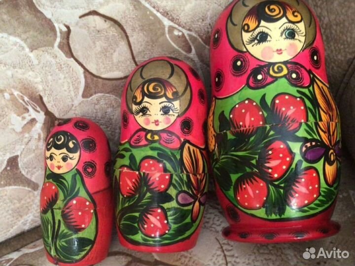 Матрешки СССР наборы из хохломы