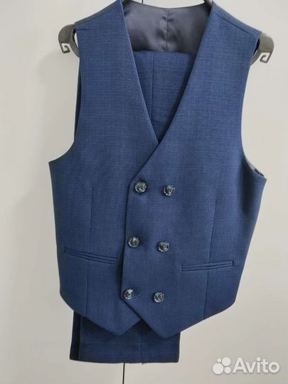 Школьный костюм для мальчика 122 128 синий