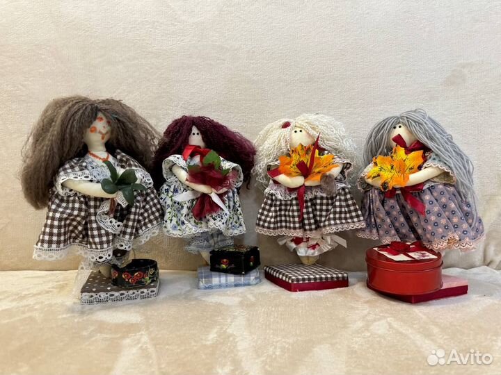 Куколки с шкатулками ручной работы