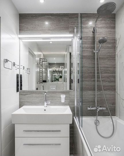 Ремонт ванной комнаты под ключ