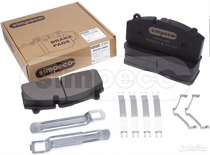 Тормозные колодки simpeco SP03010080