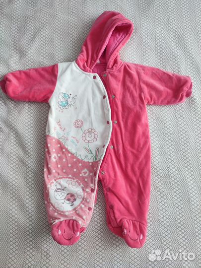 Вещи пакетом на девочку 3-9 мес