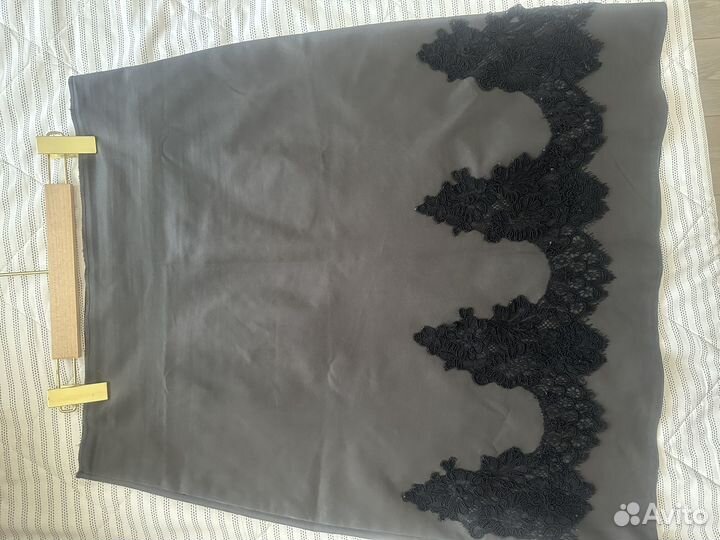 Юбка трапеция ручная работа l/xl