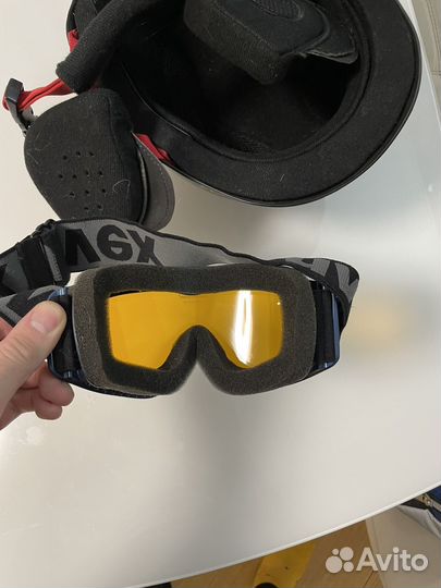 Подростковый горнолыжный шлем Termit + очки