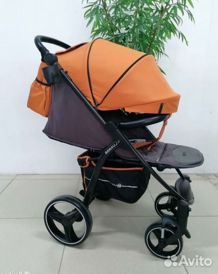 Коляска Luxmom G30 / оранжевый