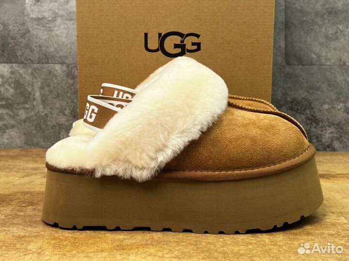 Ugg Funkette Suede Platform Chestnut