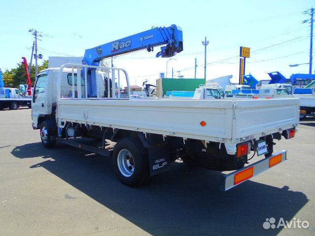 Бортовой грузовик Isuzu Elf с КМУ Tadano, 2006