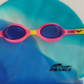 Очки и шапочка для плавания детские
