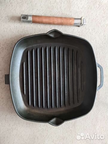 Чугунная сковорода гриль биол