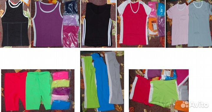 Брюки, шорты, футболки спортивные унисекс р.28-42