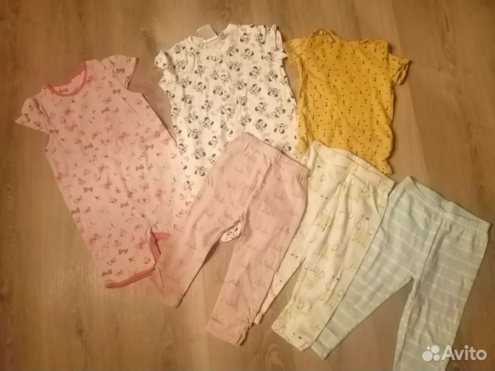 Пакет одежды на девочку 80-86