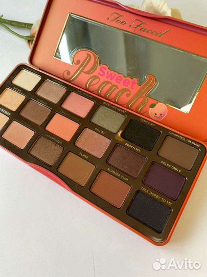 Палетка теней too Faced sweet peach