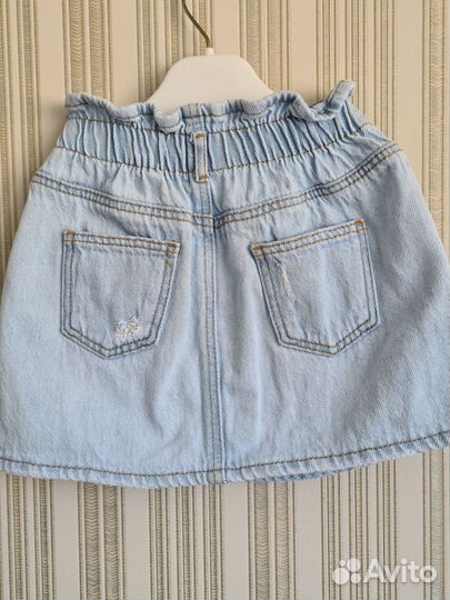 Джинсовая юбка для девочки zara 98 104