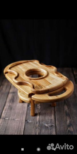 Винный столик 4 бокала